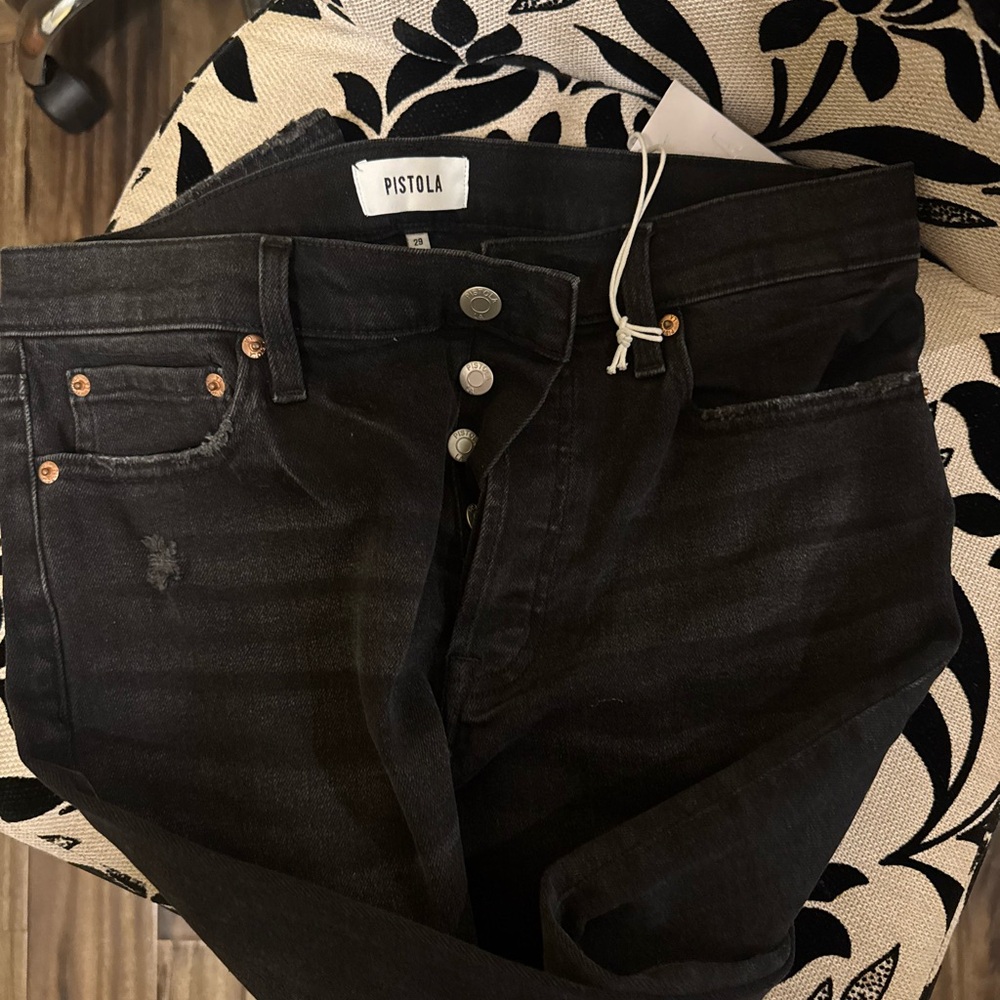 Pistola Women's Black High Rise Jeans - Picture 2 of 4
